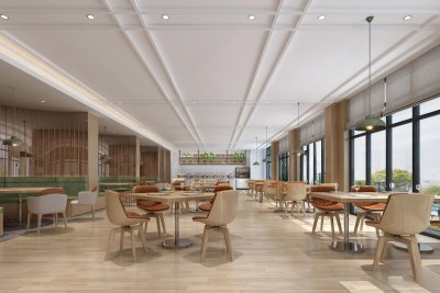 现代食堂3D模型下载